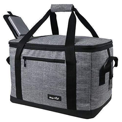Hap Tim Soft Cooler Bag 40-Can Large Reusable Grocery Bags Upgraded Soft Sided Collapsible Travel Cooler for Outdoor Travel Hiking Beach Picnic BBQ Party
