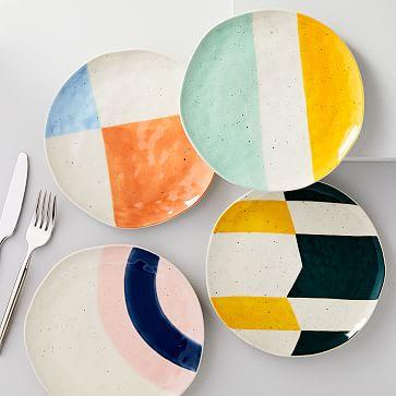 Pastel Speckle Salad Plates (Set of 4)