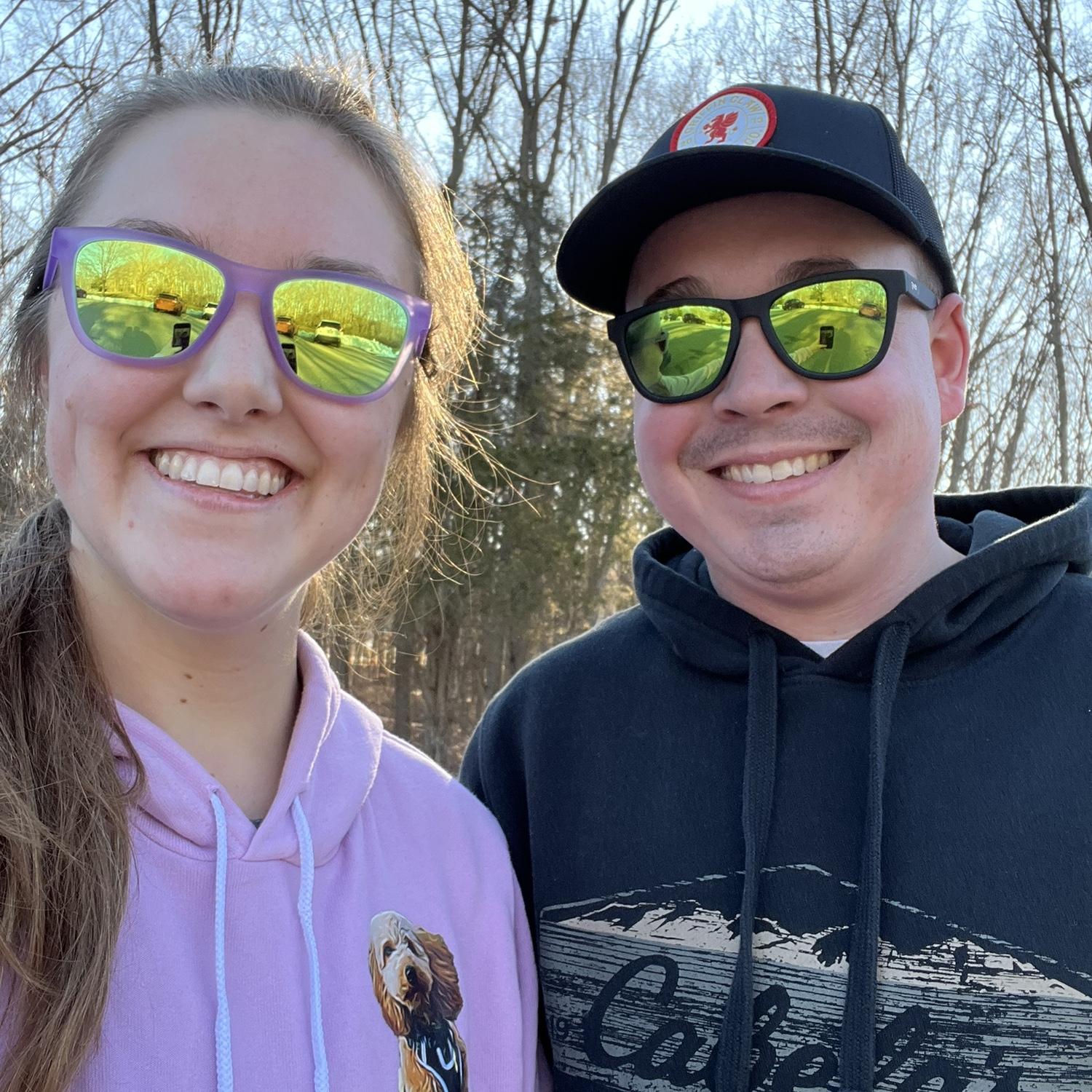 Hiking at our favorite metropark (where our engagement pictures were taken) Stoney Creek