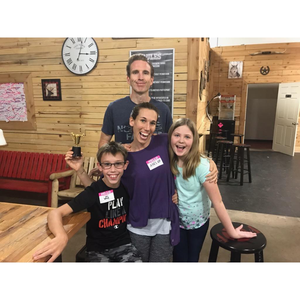 Axe Throwing for Addi's Birthday!