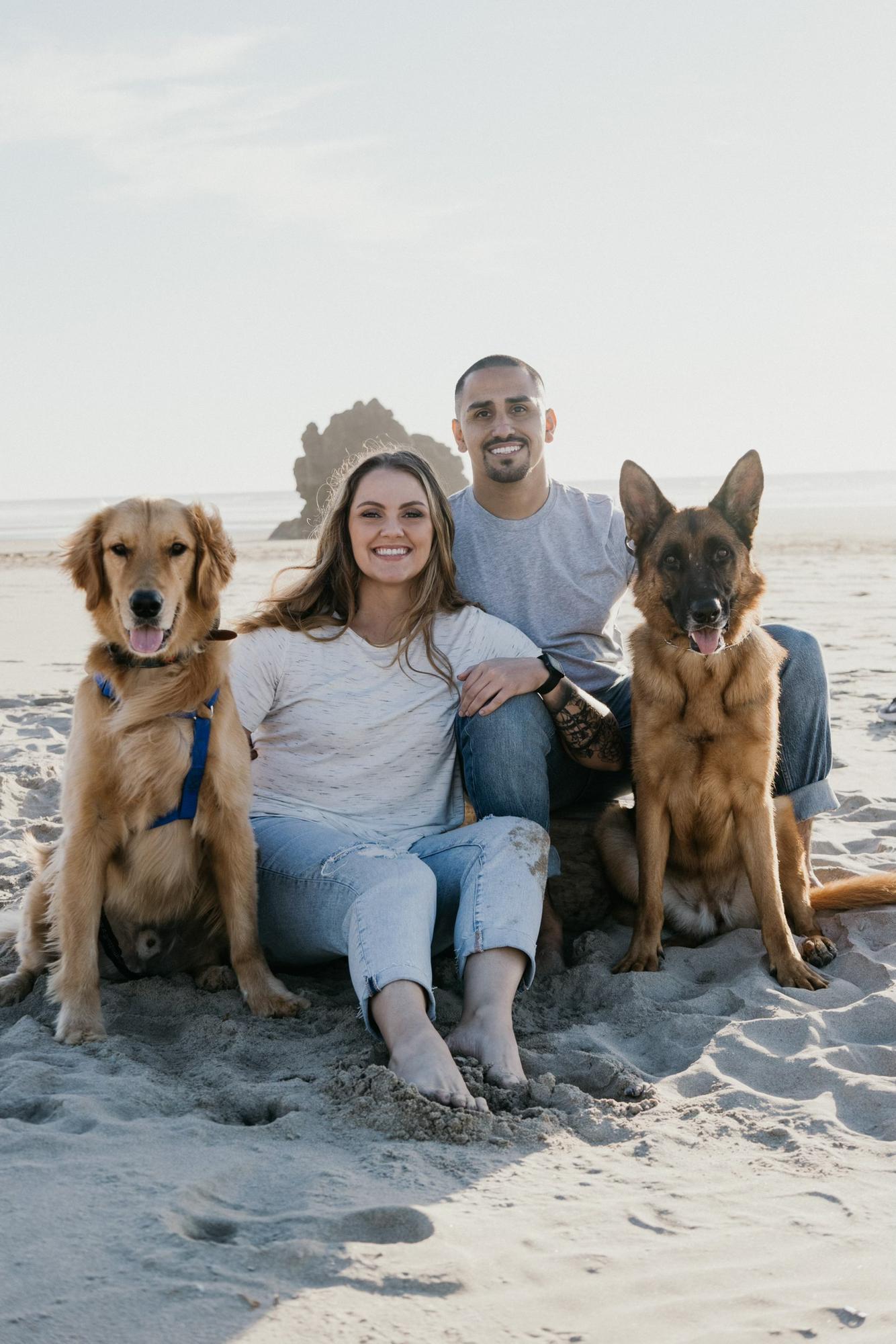 Family beach photo day