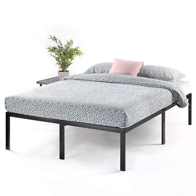 Best Price -Mattress 18 Inch Metal Platform Bed, Heavy Duty Steel Slats, No Box Spring Needed, Easy Assembly, Black, Queen