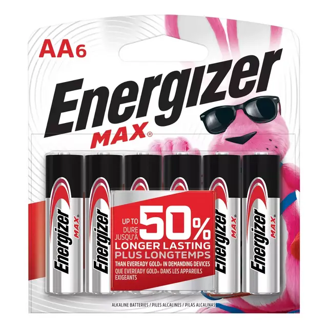 Energizer® Max 6-Pack AA 1.5-Volt Alkaline Batteries