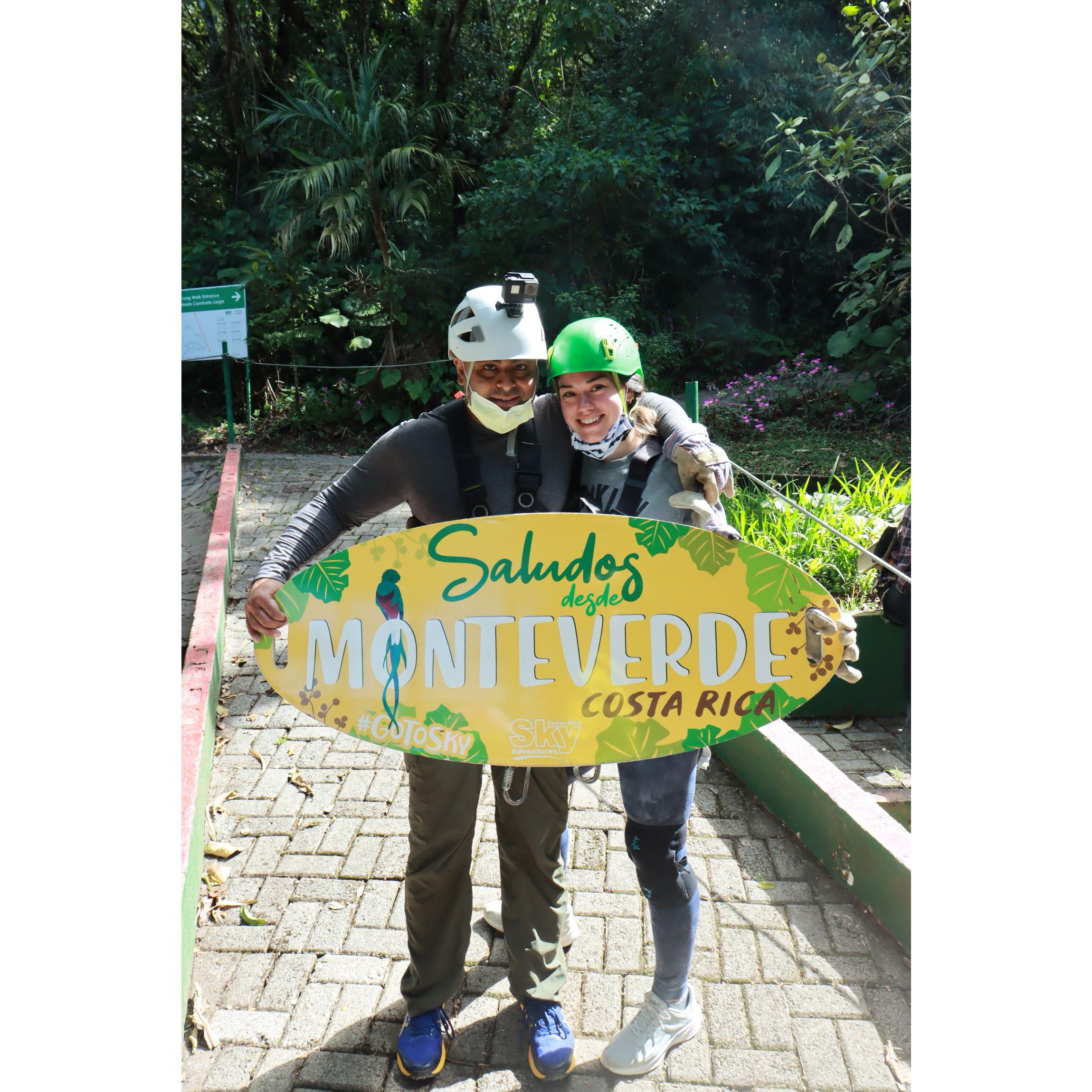 Ziplining in Costa Rica, December 2021
