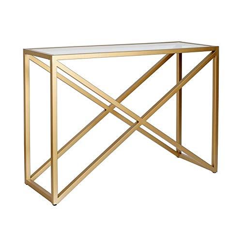 HennHart Console Table in Brass