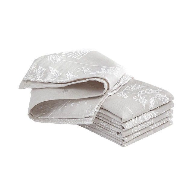 Laura Ashley Raised Woven Napkin Set of 6, 18" x 18"