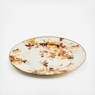 Wild Rose Stainless Steel Serving Platter