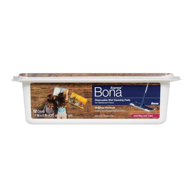 Bona Hardwood Floor Wet Cleaning Pads 12ct