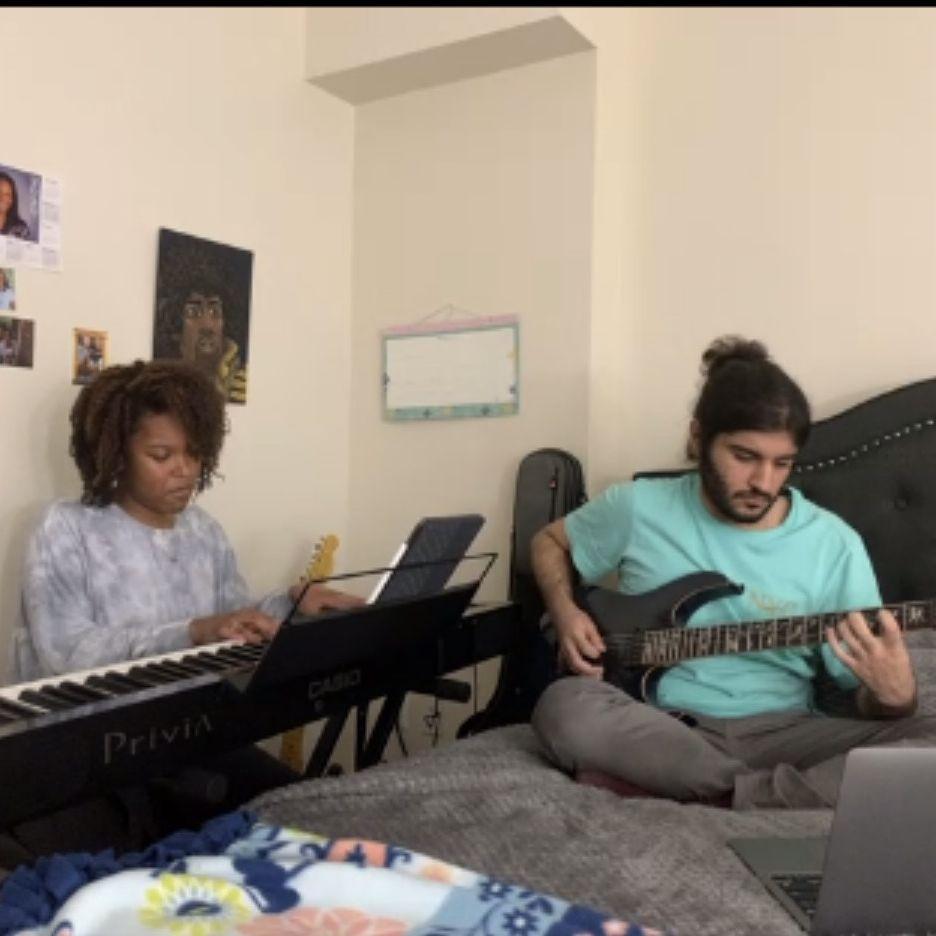 Performing together on zoom