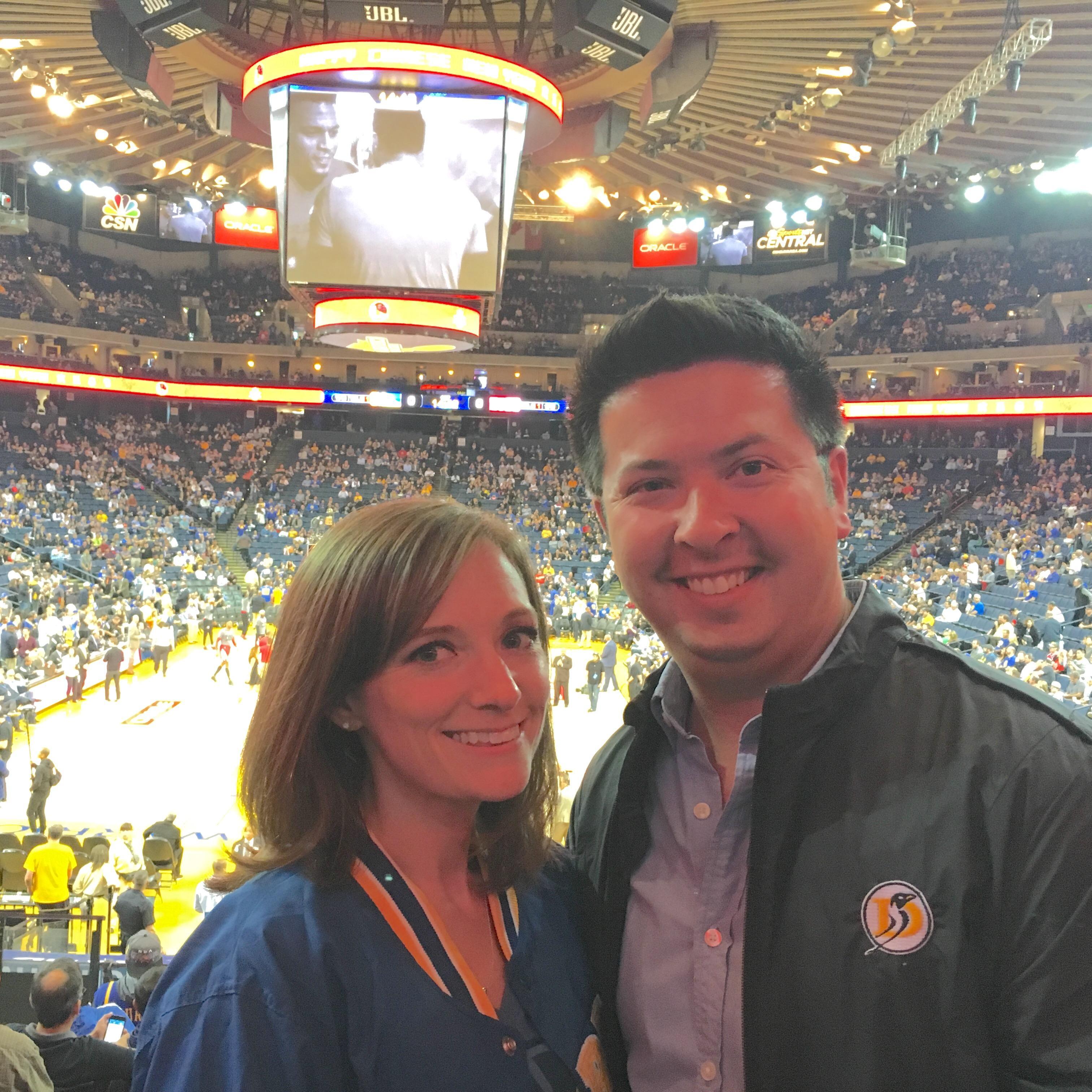 Warriors game, February 2016.
