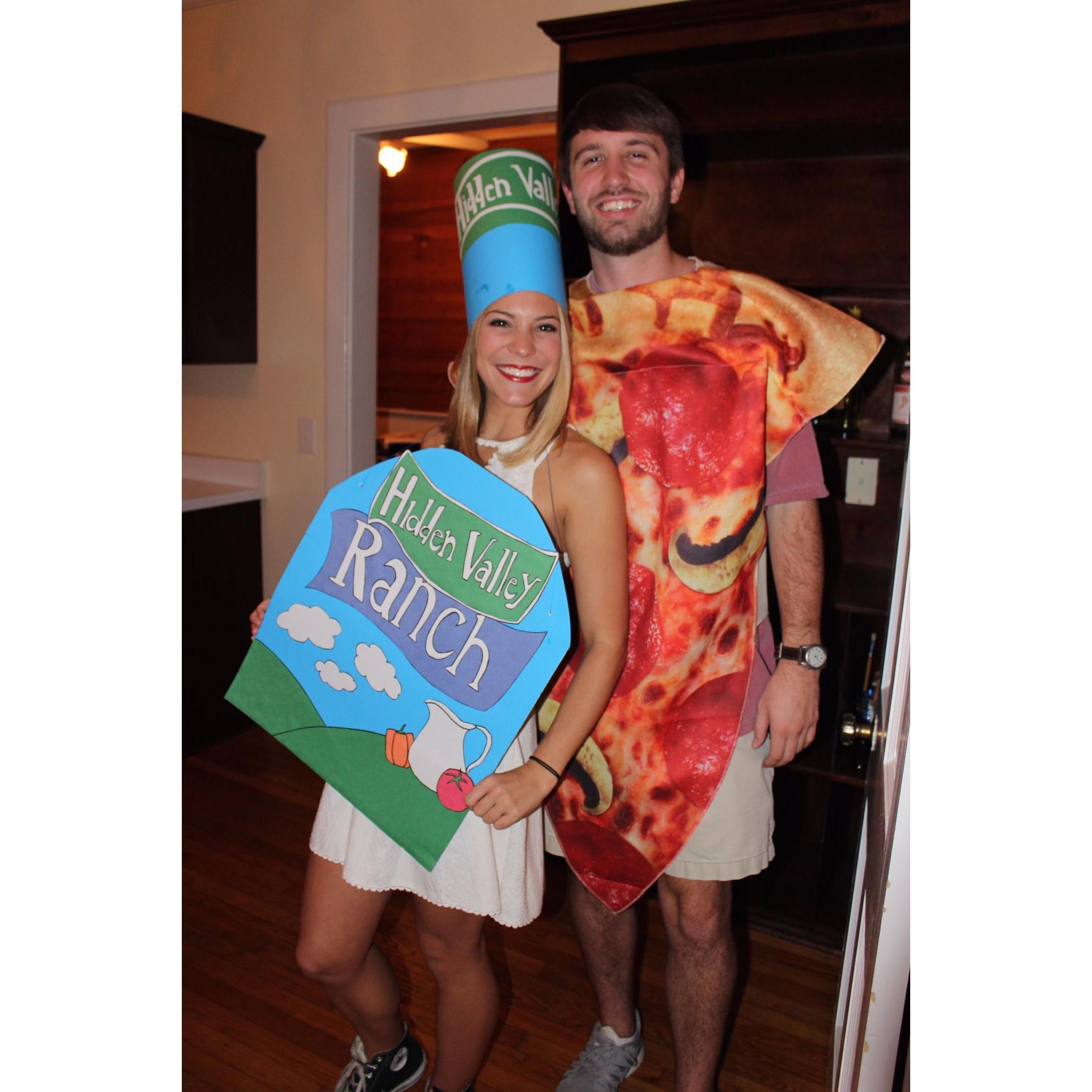 Date party in college! This was the day of our one year anniversary!