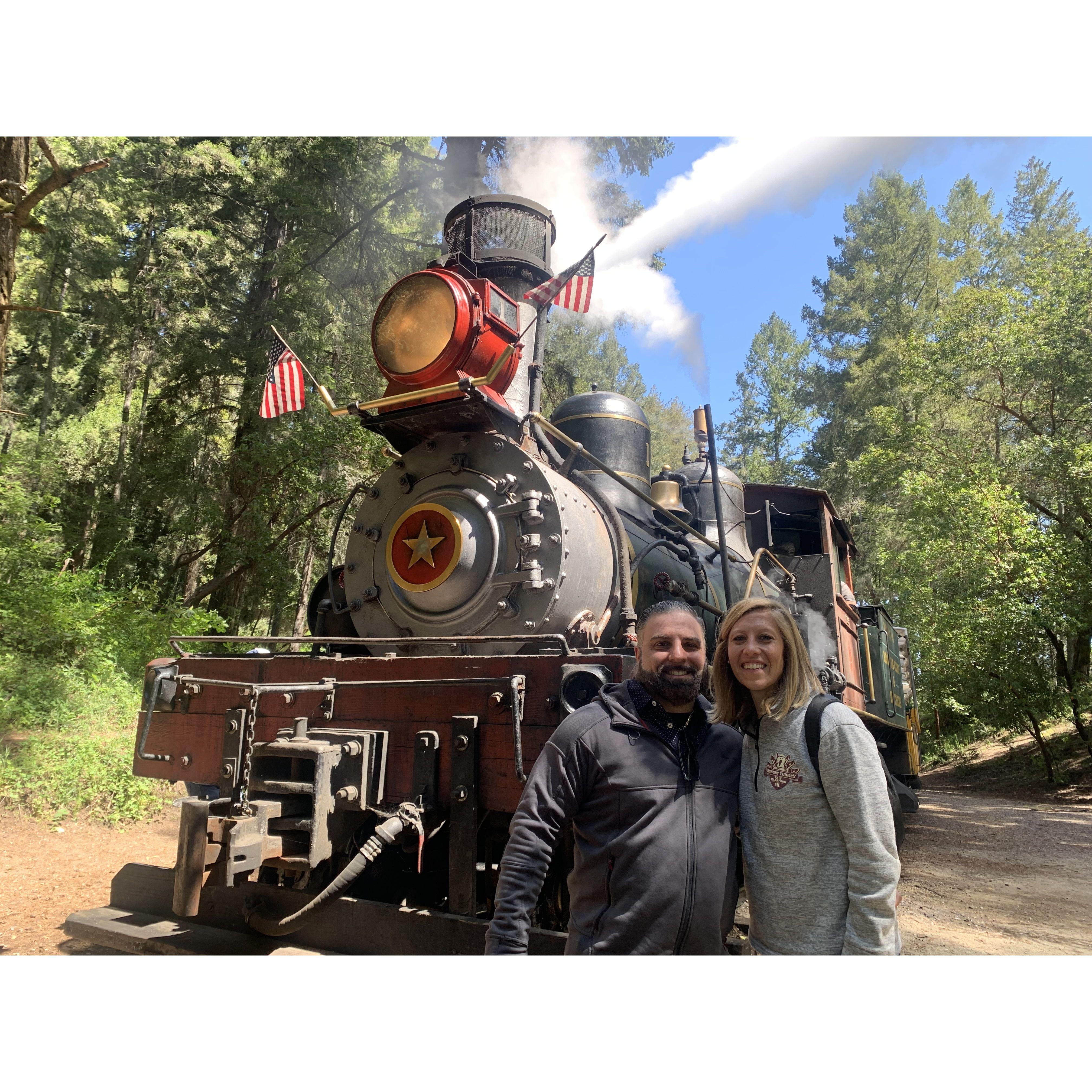 One of our favorite trips. We explored California to celebrate Erika's 40th birthday. Chris rediscovered a love for steam trains in the Redwoods.