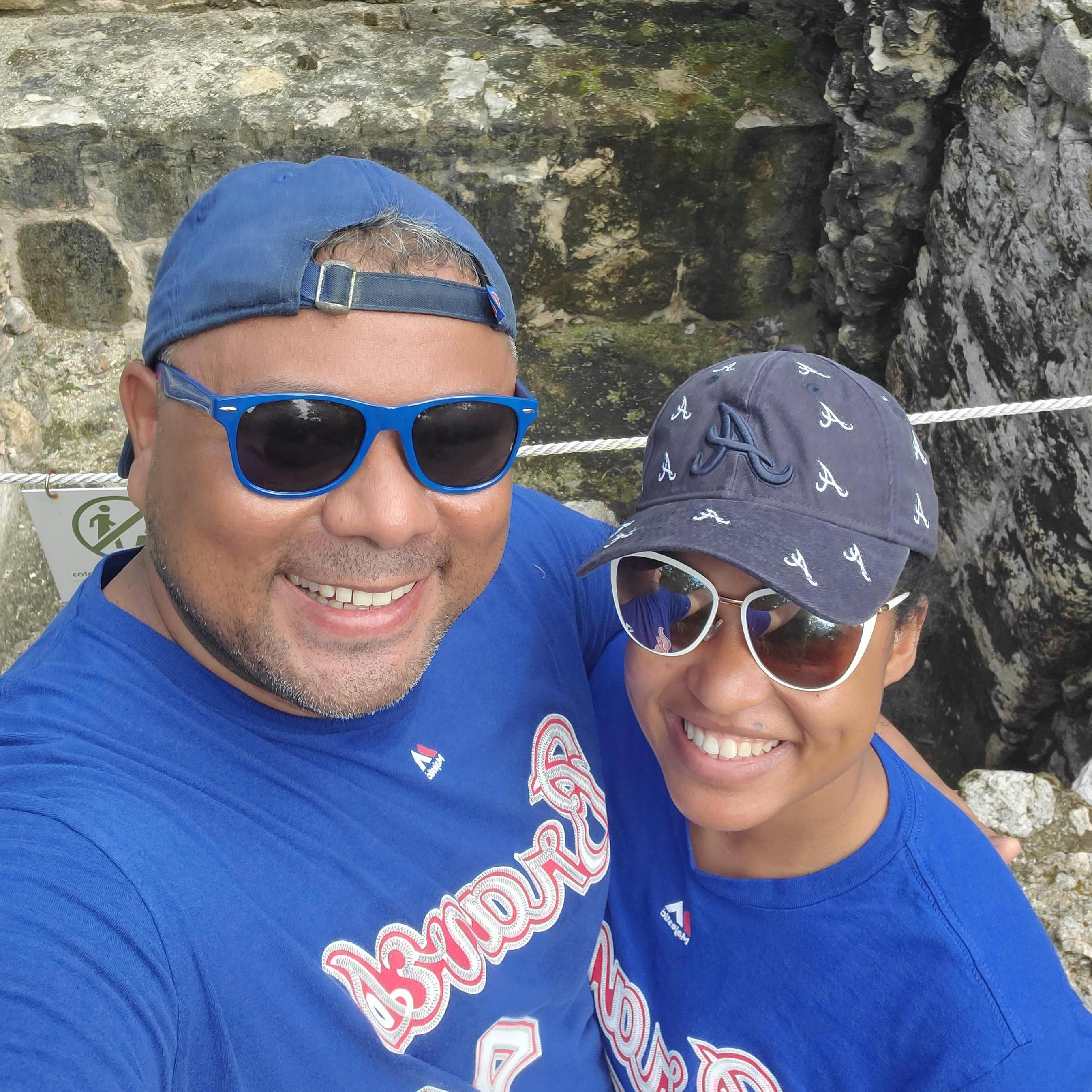 In front of a kings throne in Mexico.