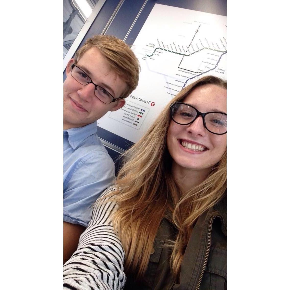 Riding the light rail to one of our earliest dates in 2016