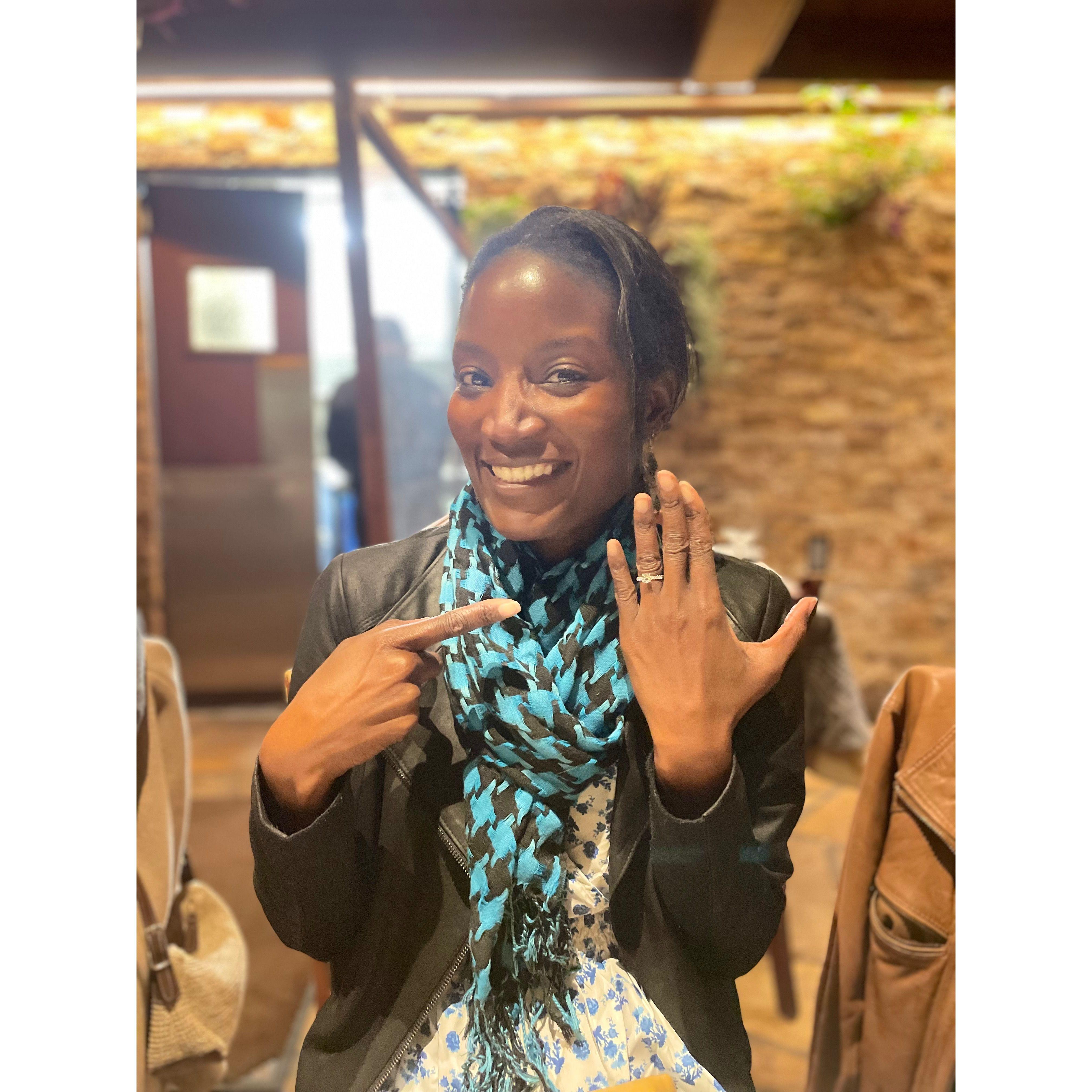 She said yes!