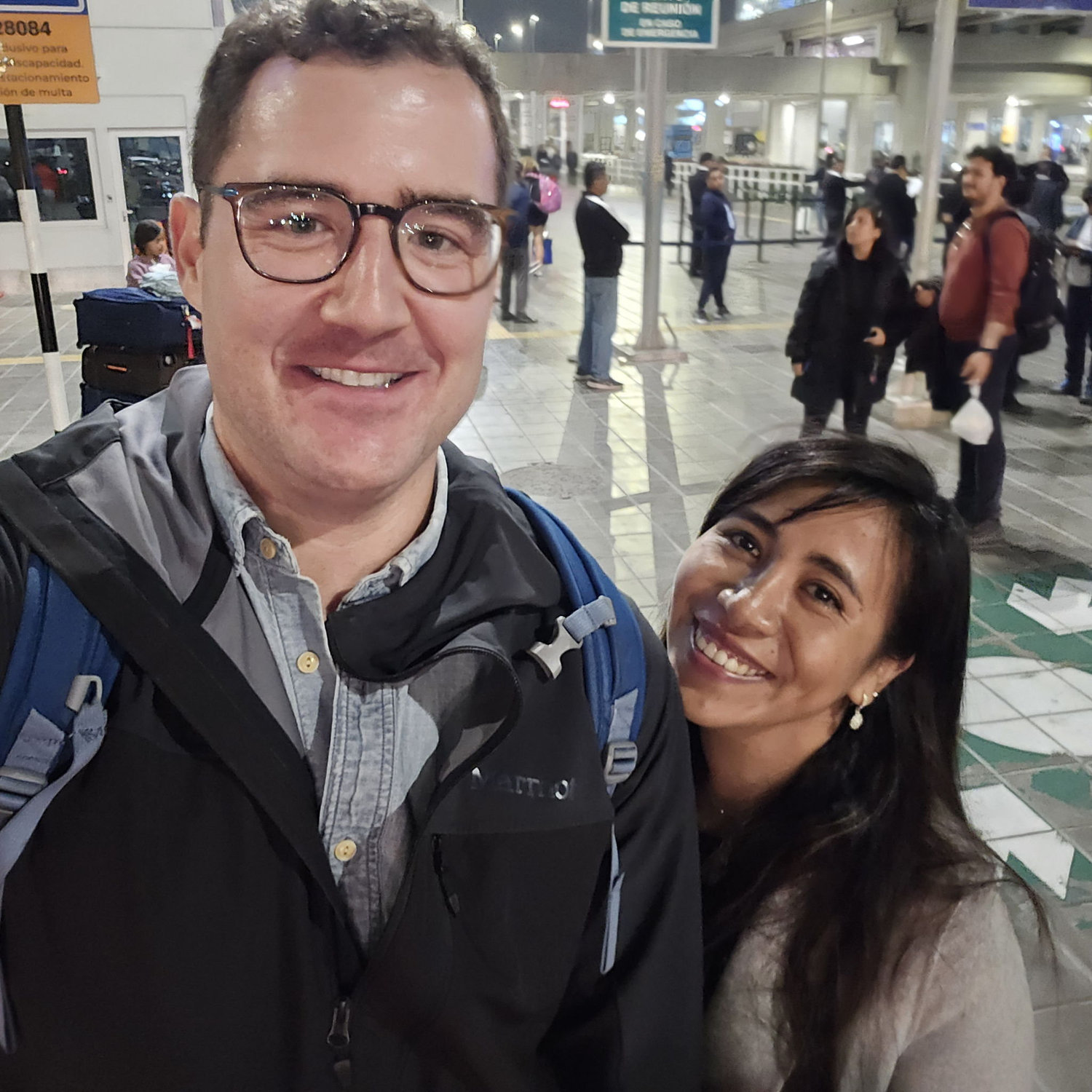 Yos and Don at the airport in Lima.