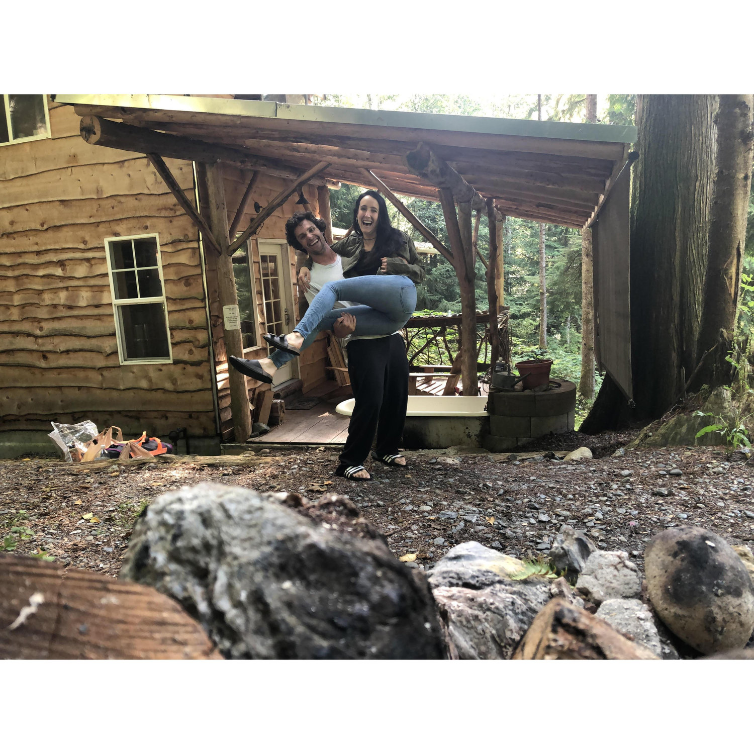 Driving 6 hours to see each other got a bit tiring. every now and then we'd get a little cabin that was halfway for both of us.