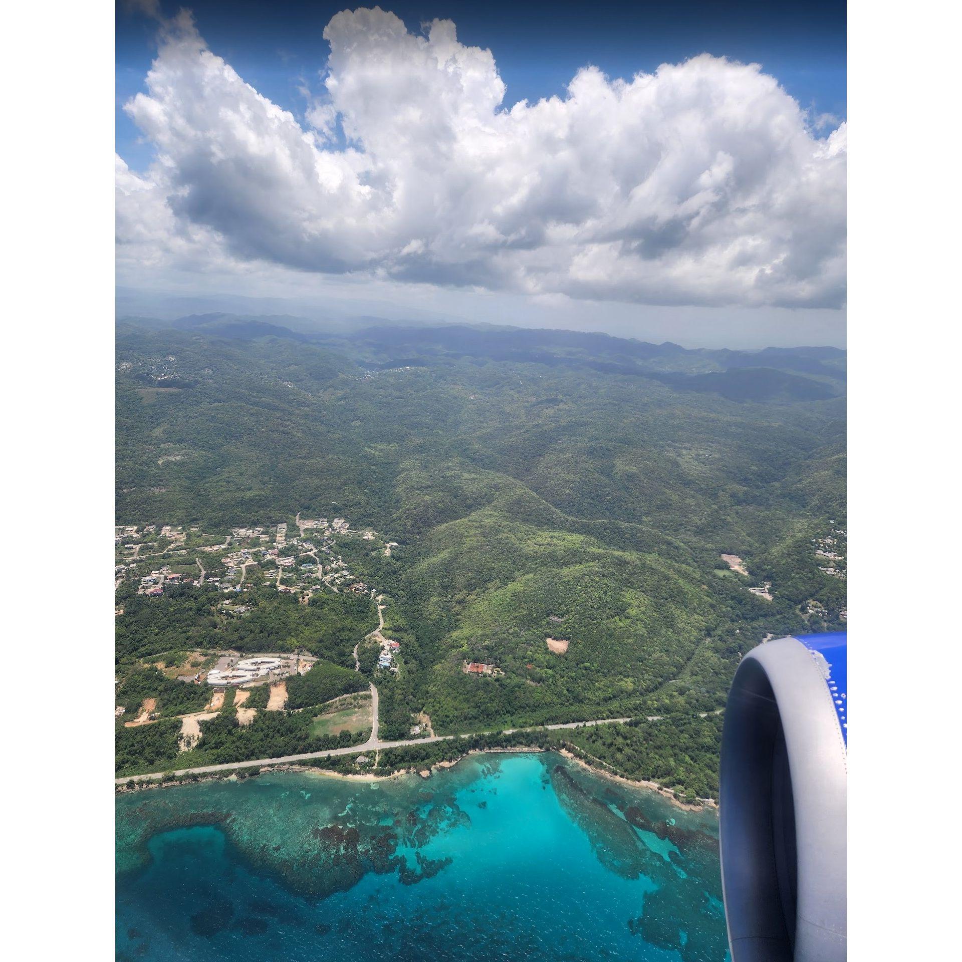 The moment you see Jamaica from above, you know you’re landing in paradise.