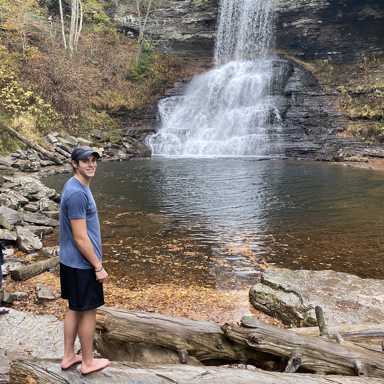 Hiking Cascades with friends.
