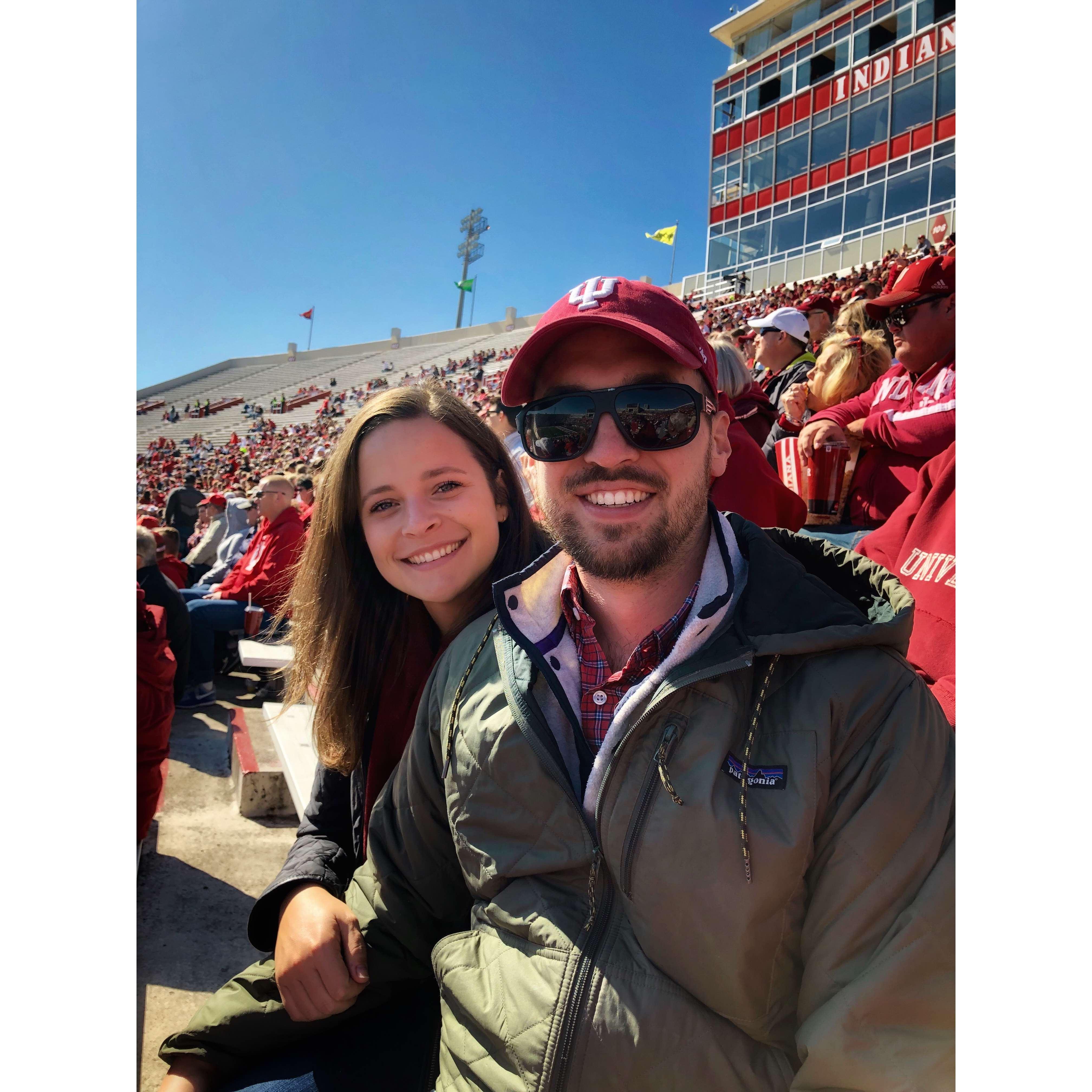 IU football homecoming game - go Hoosiers!