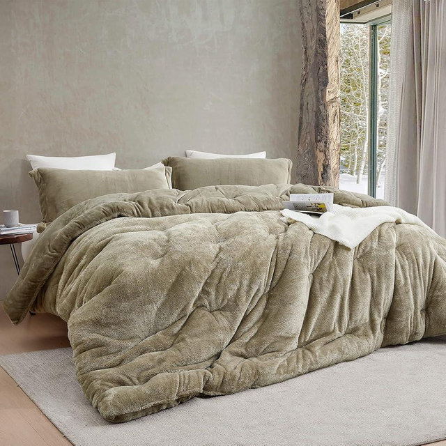 Byourbed Bae, She Thick® - Coma Inducer® Oversized Queen Comforter Set - Silver Sage