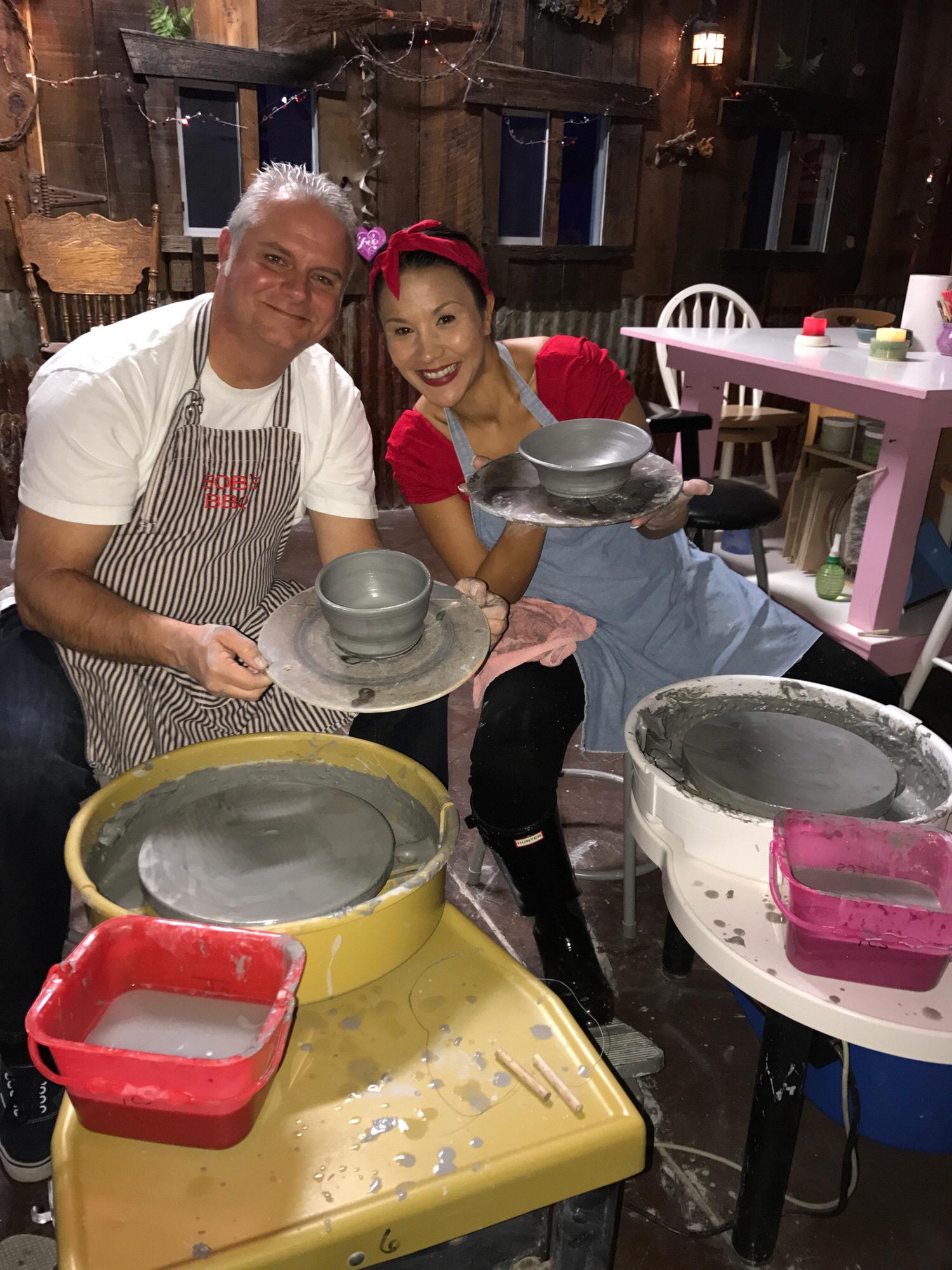 Pottery class on Valentines Day 2017! Brian’s was much better than Tanya’s. Wine, love and clay made for a GREAT Valentines night! ❤️