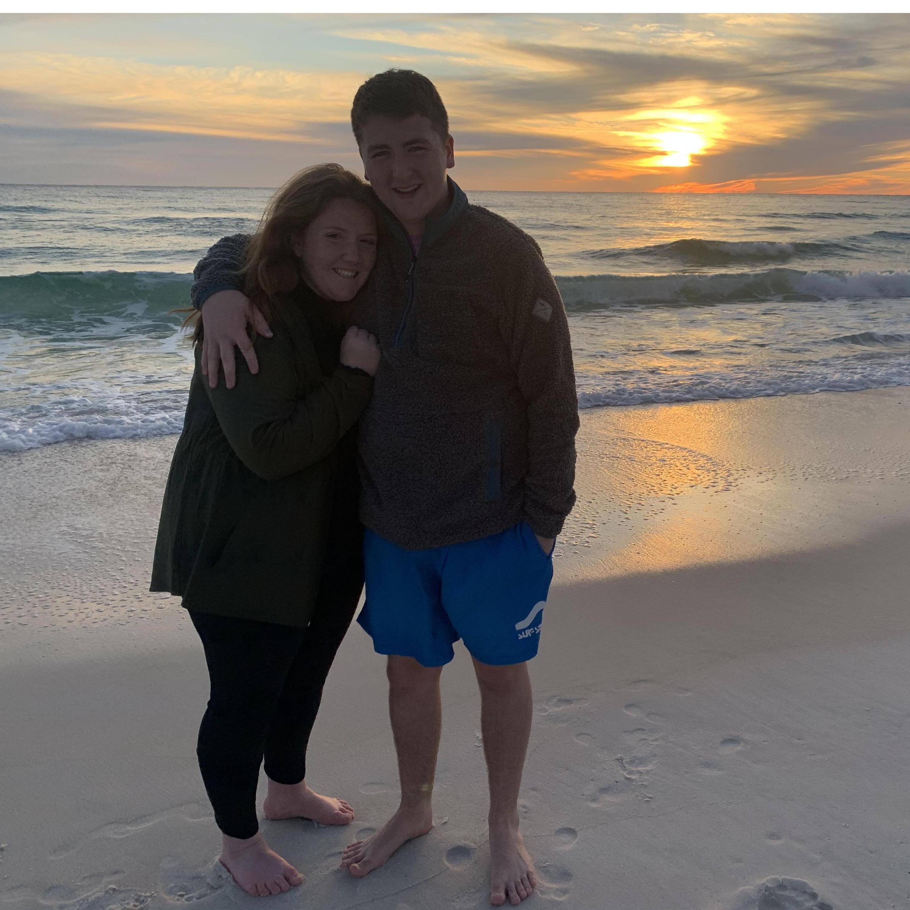 BABIES. one of our very first pictures together in January 2020