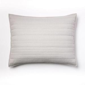 Organic Dobby Ladder Stripe Shams - Grey