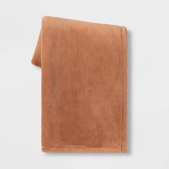 50"x70" Oversized Primalush Throw Blanket Clay - Threshold™