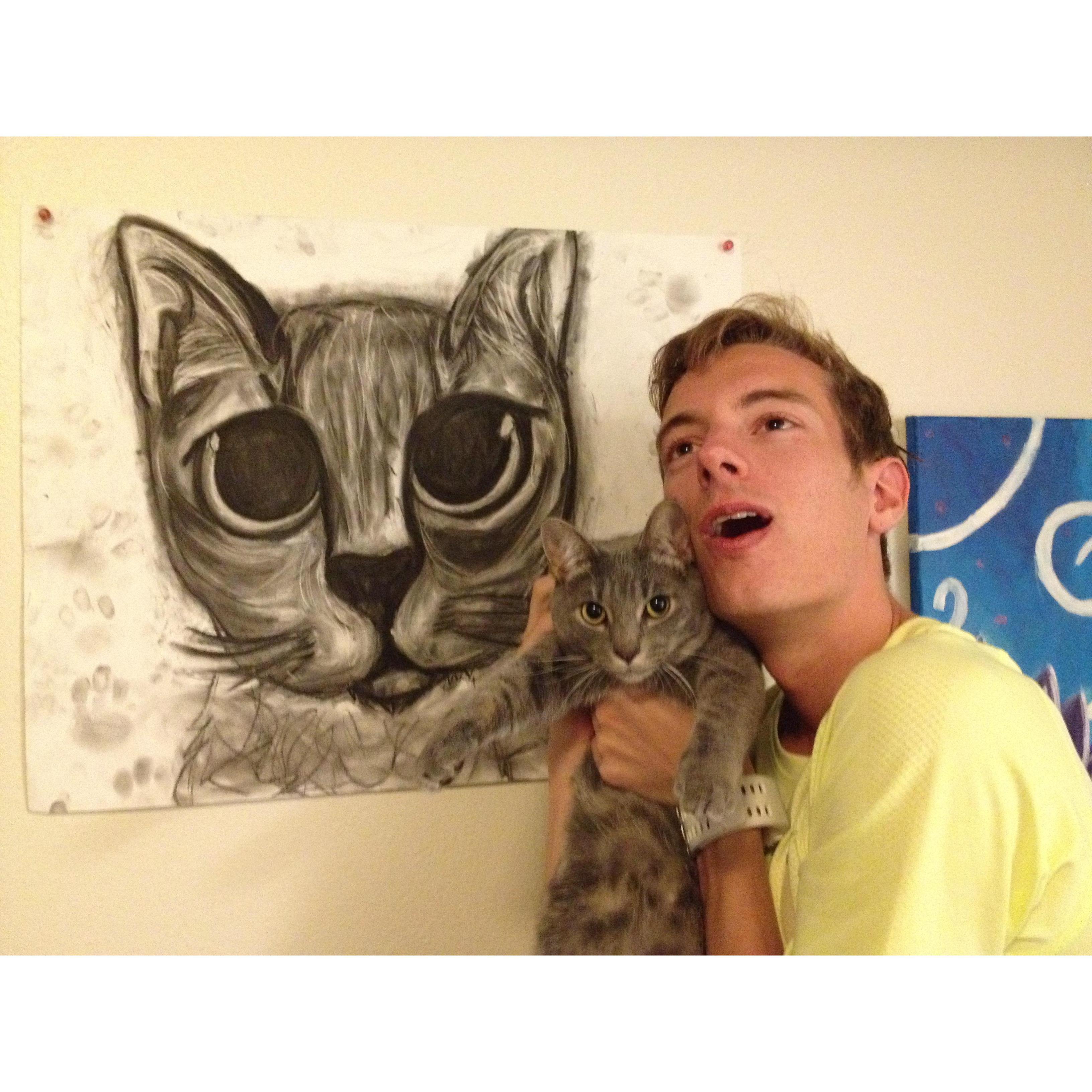 Sam always supporting my art work from rihanna days