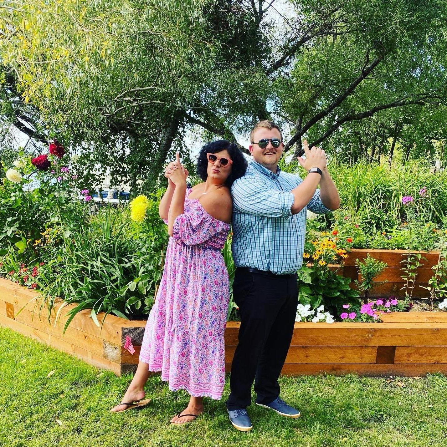 Celebrating our friends Mack and Kim!