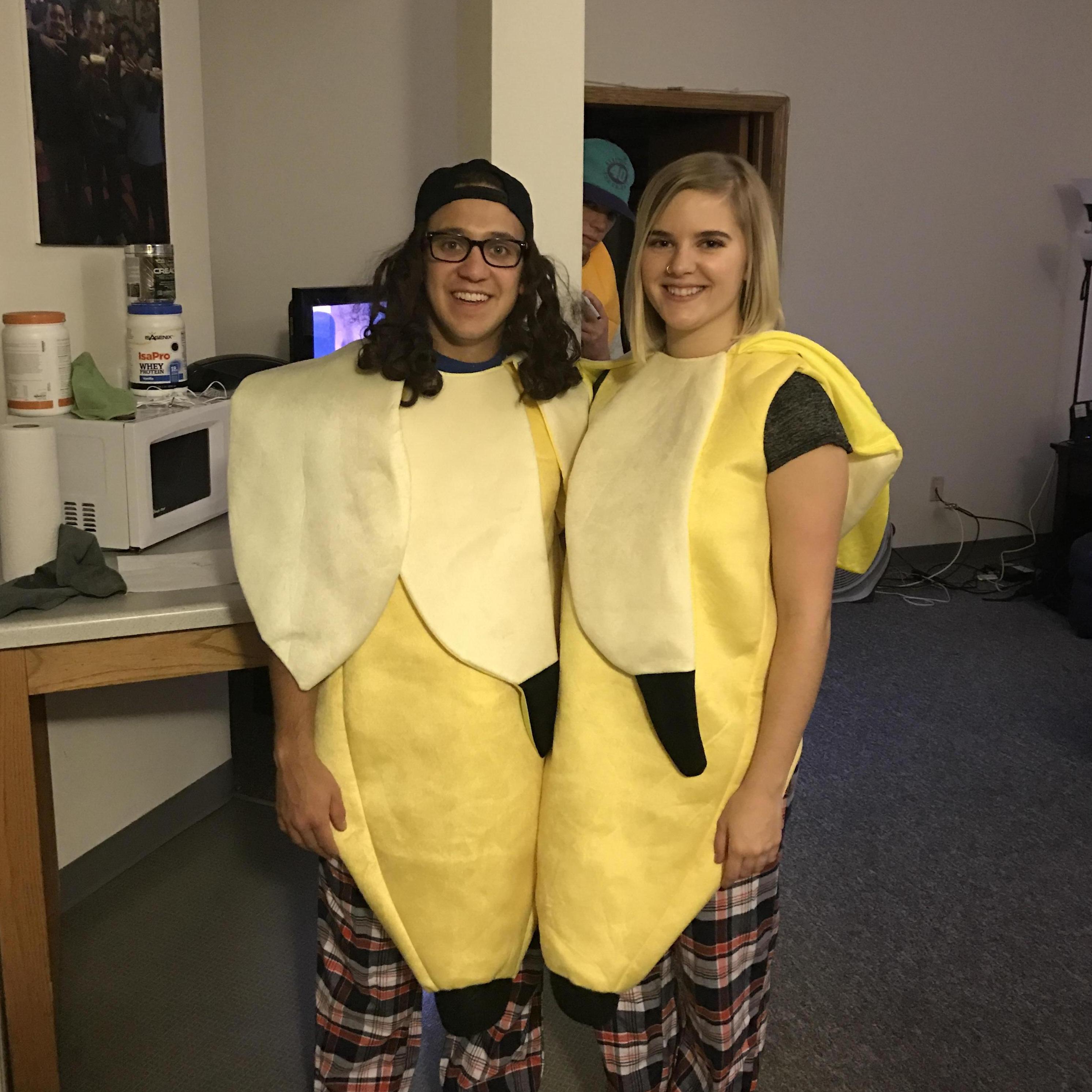 "Bananas in Pajamas" - our first halloween together & we had matching costumes