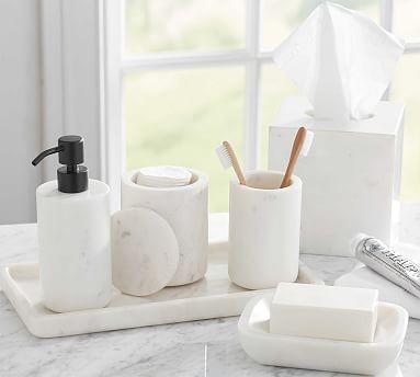 Frost Marble Bath Accessories