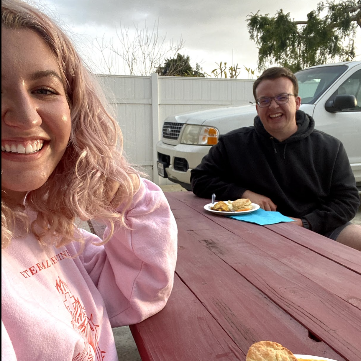 our first "real date" (social distanced, covid vibes) 4/2/20