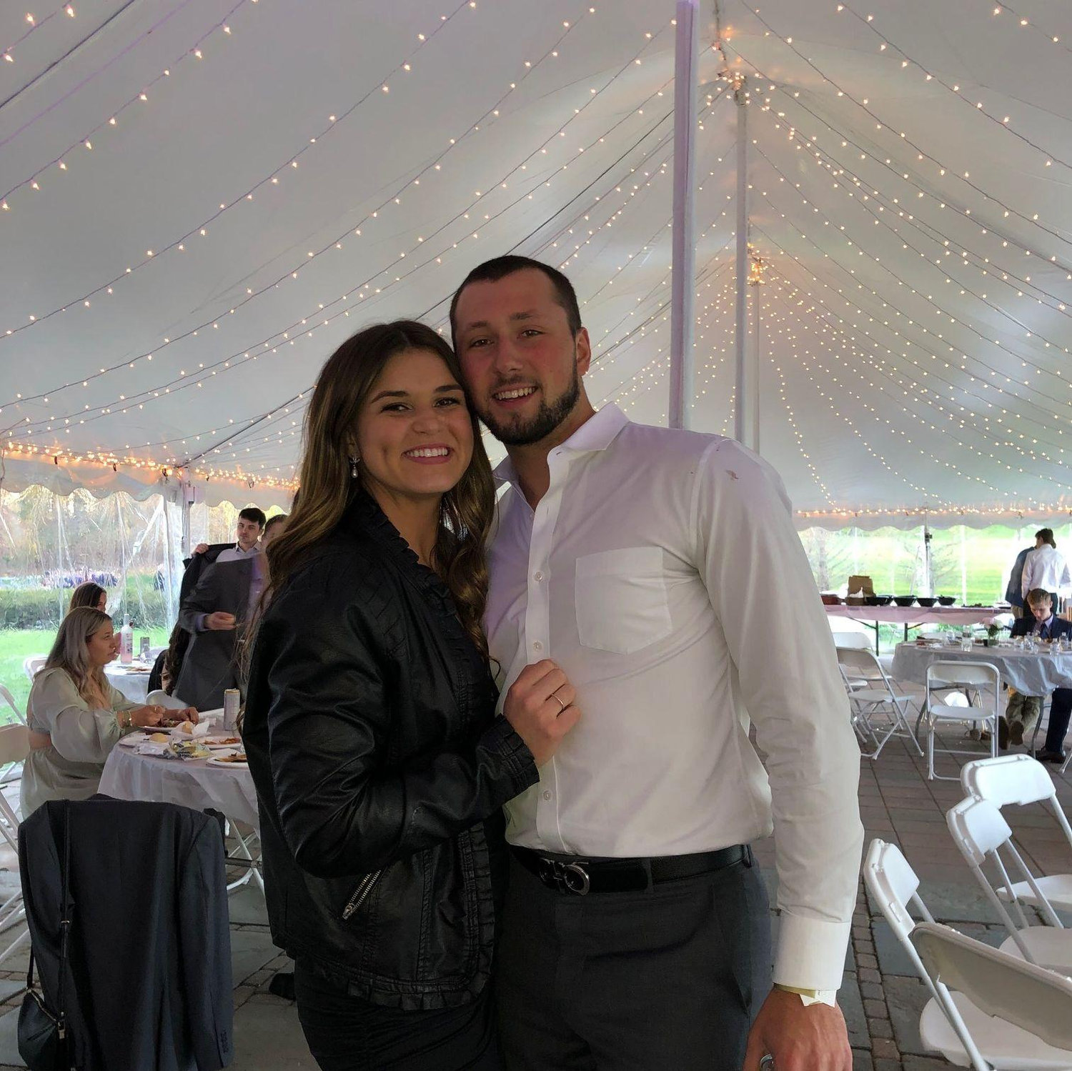 Amanda's sorority pinning - also before we started officially dating!