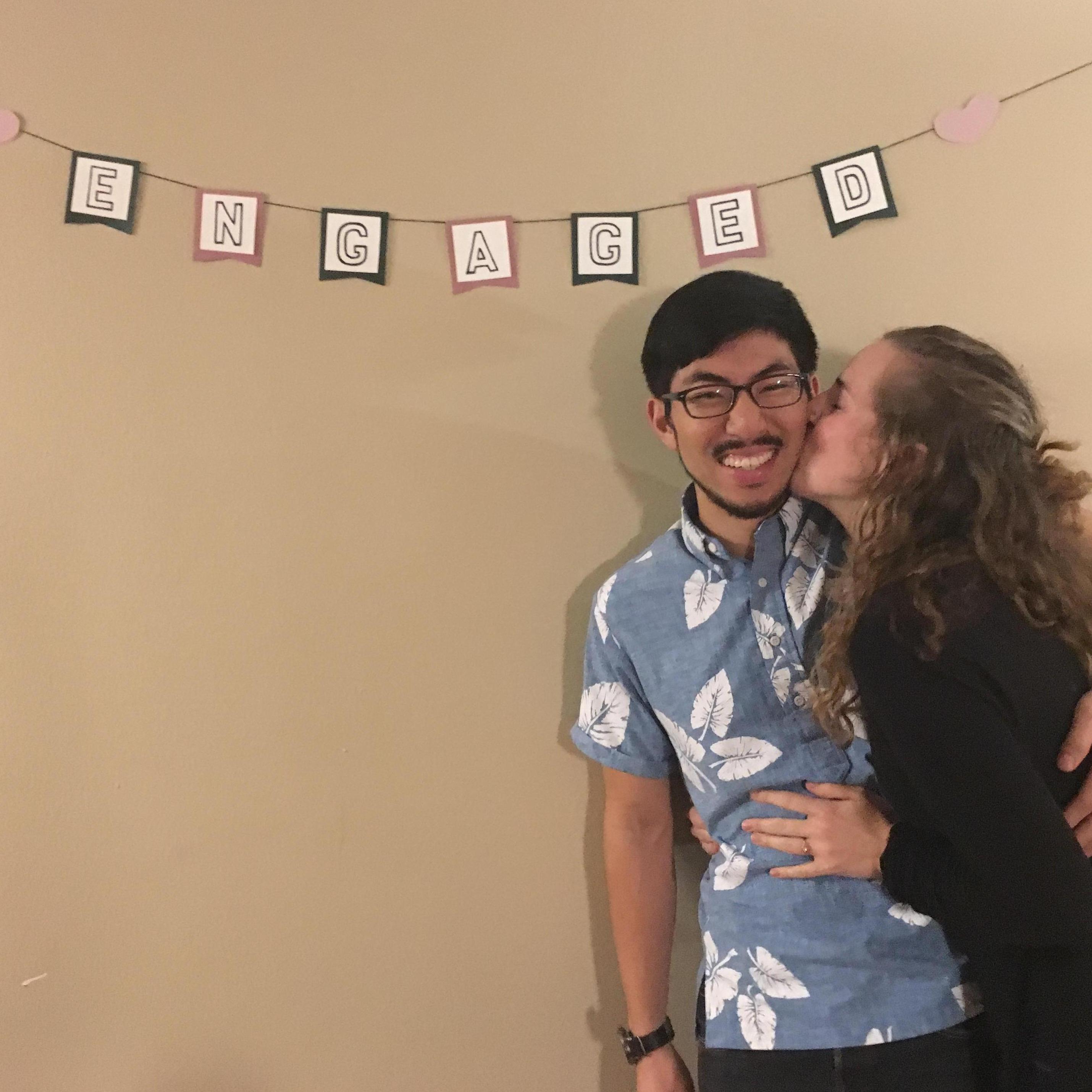Our Engagement Party- Spencer surprised Ilana by flying her best friend in from Chicago to be there.