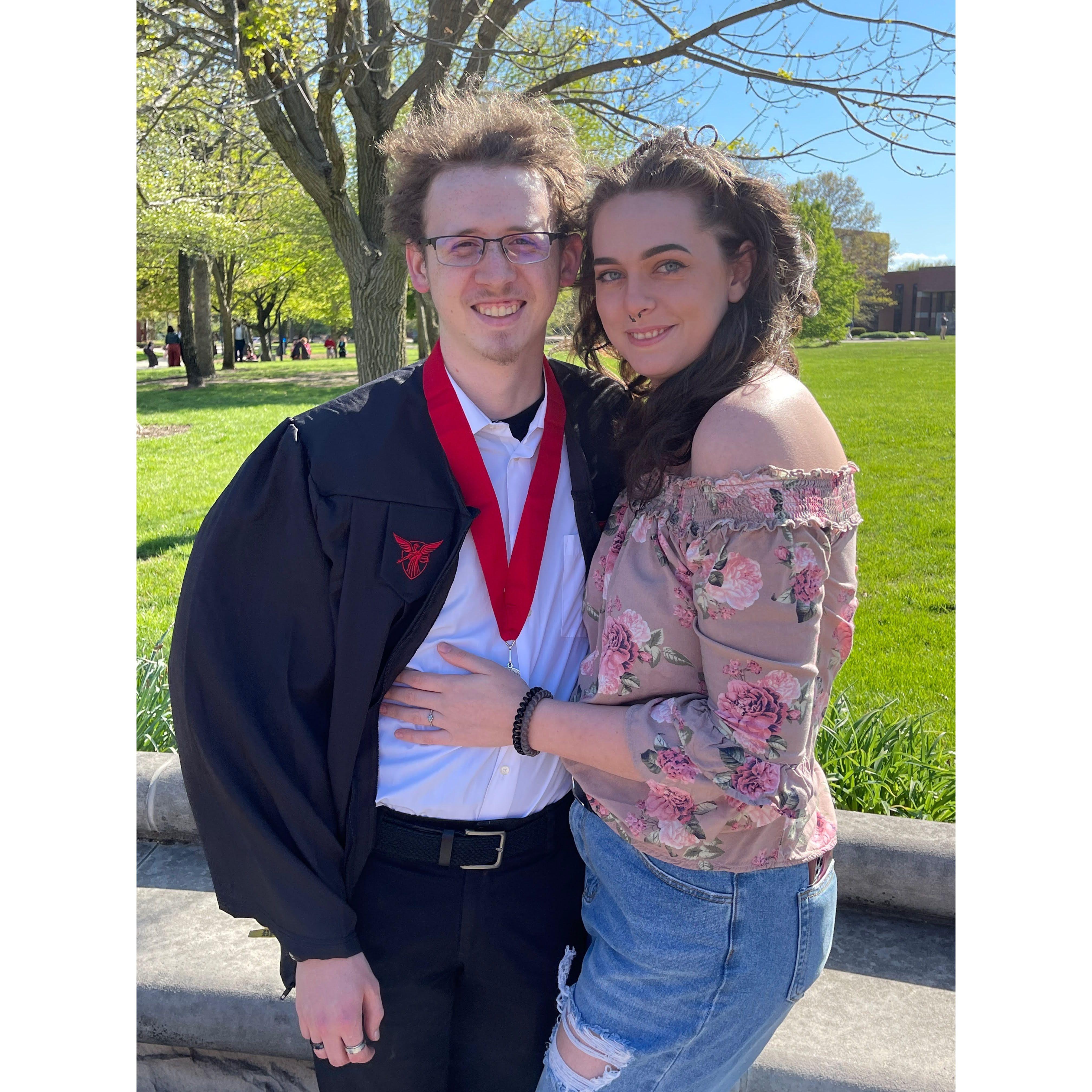 Andrew graduating college!