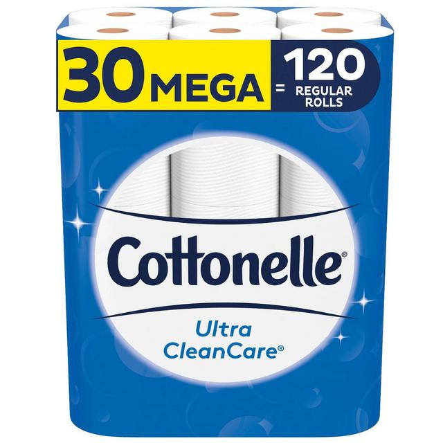 Cottonelle Ultra CleanCare Toilet Paper - 30 Mega Rolls