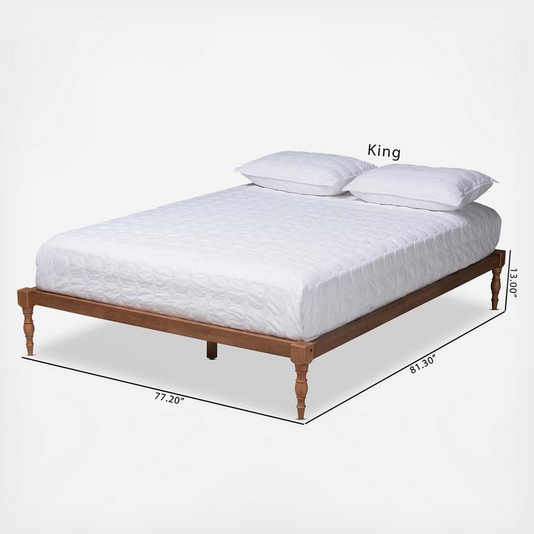 Baxton Studio, Iseline Modern and Contemporary Platform Bed Frame