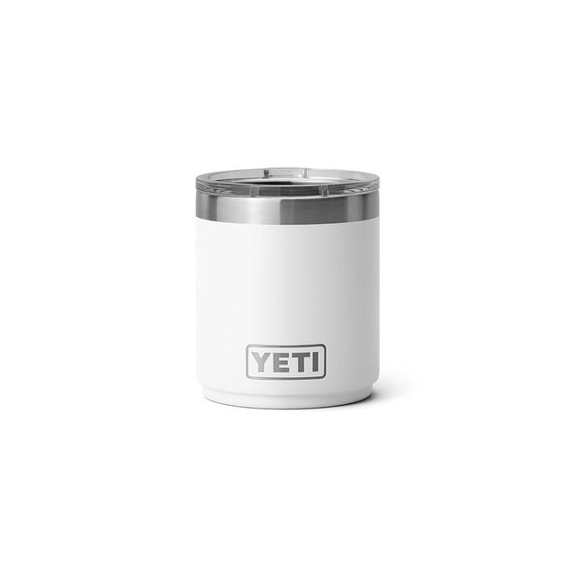 YETI Rambler 10 oz Ceramic Lined Lowball 2.0, Vacuum Insulated with MagSlider Lid, White