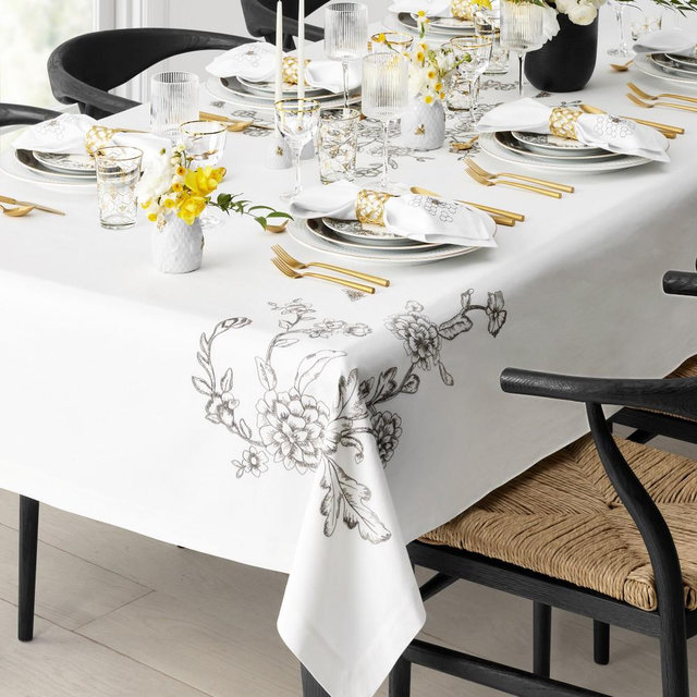 Embroidered Bee Tablecloth