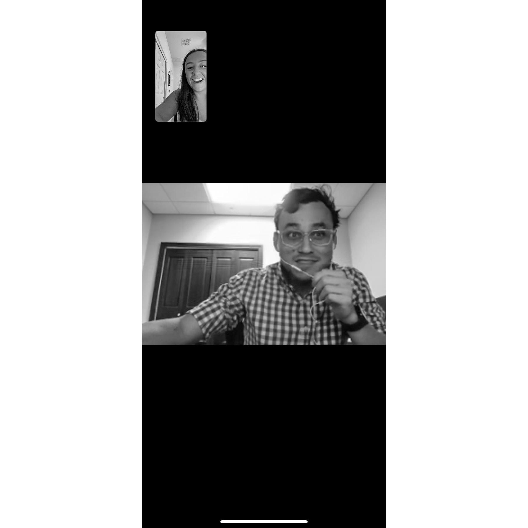 COVID-19 hits and we both FaceTime more and more!