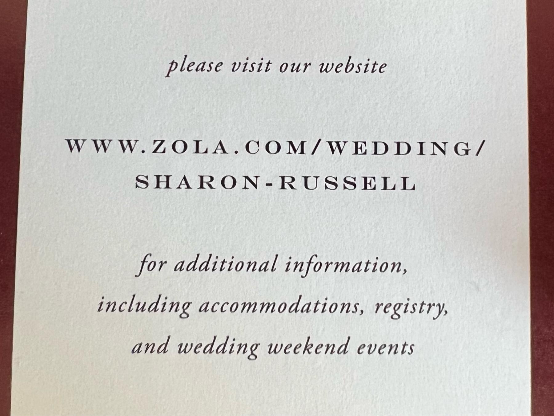 The Wedding Website of Sharon Hicks and Russell Robinson