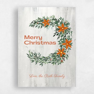 Orange Standard Holiday Card - Cadman Classic