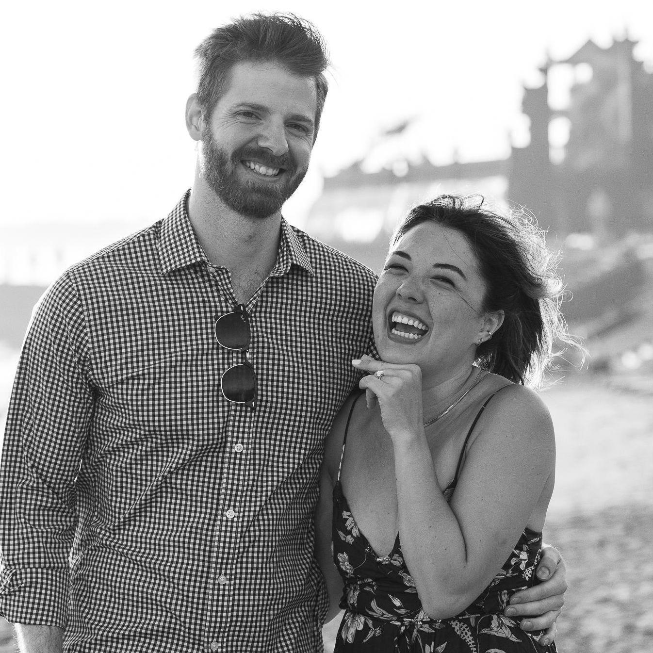 Engaged 5/25/23, Bali Indonesia. Ethan planned a private, beachside dinner and worked with our six closest friends to do a surprise sunset proposal.
Photographer: Andy Lovrak