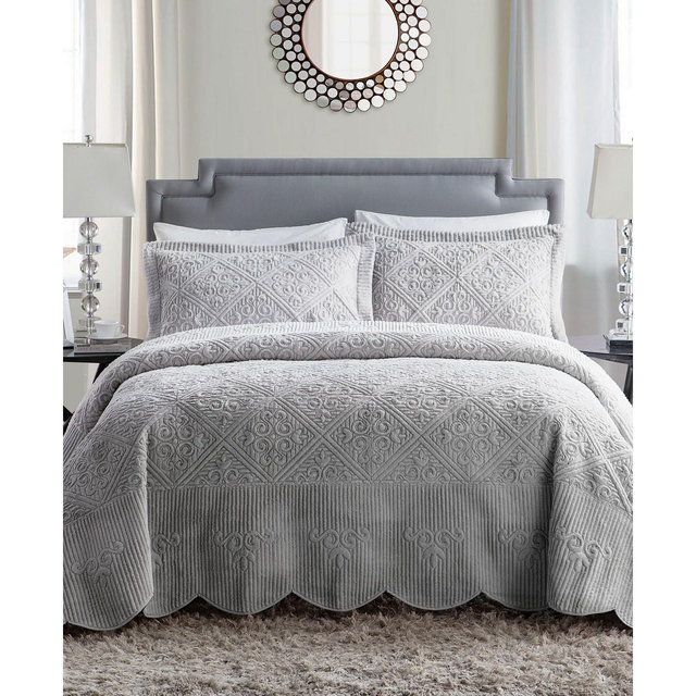 VCNY Home Westland Plush 3-Pc. Bedspread Set, King