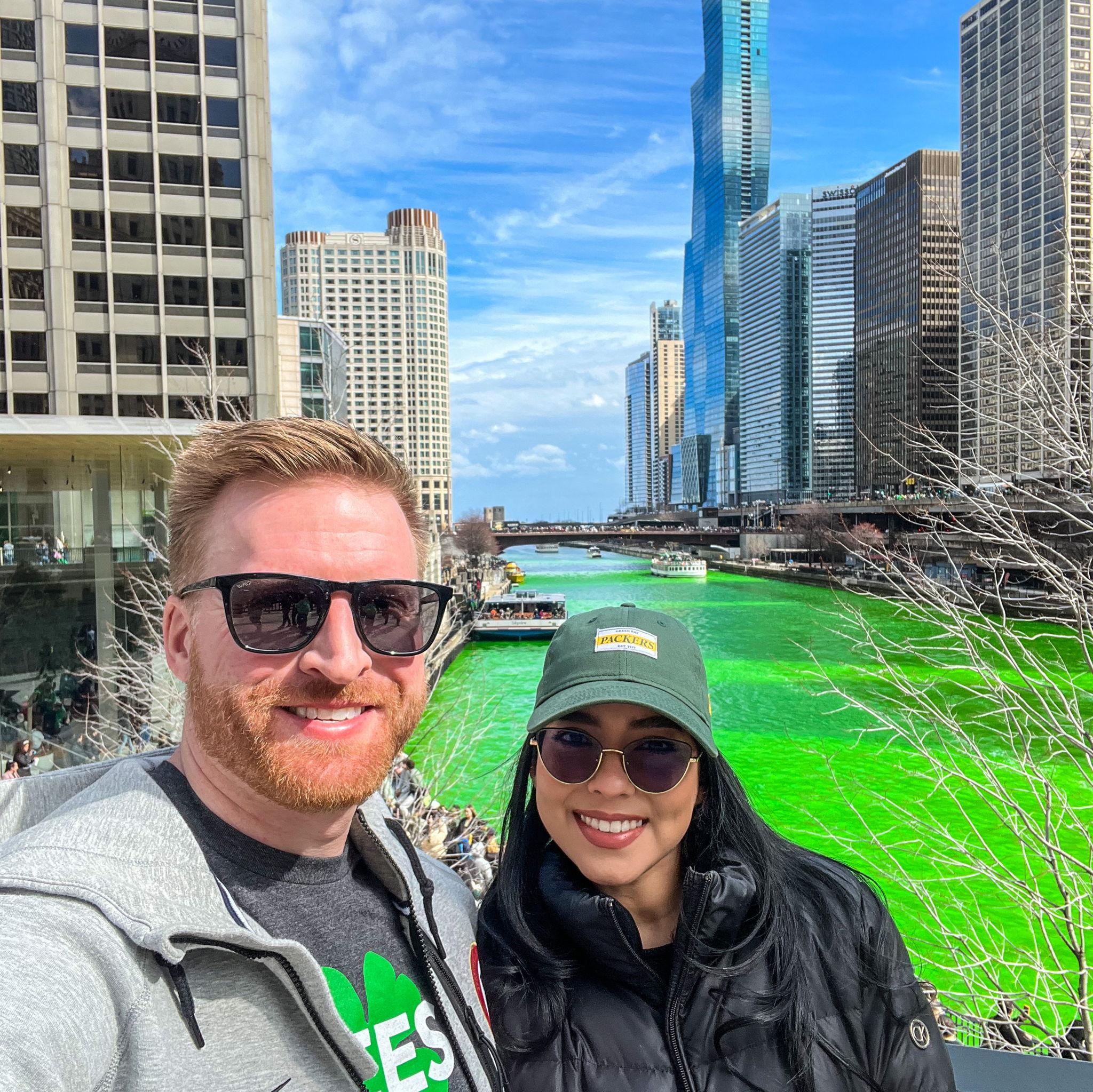 Rocío’s first St. Patrick’s Day experience in Chicago — 2024 🍀