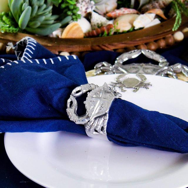 Crab Napkin Rings - set of 4