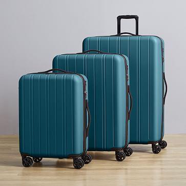West Elm Rolling Luggage - Teal