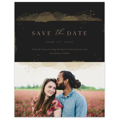 Dijon, Yellow Wedding Digital Save the Date - Zortas Photo